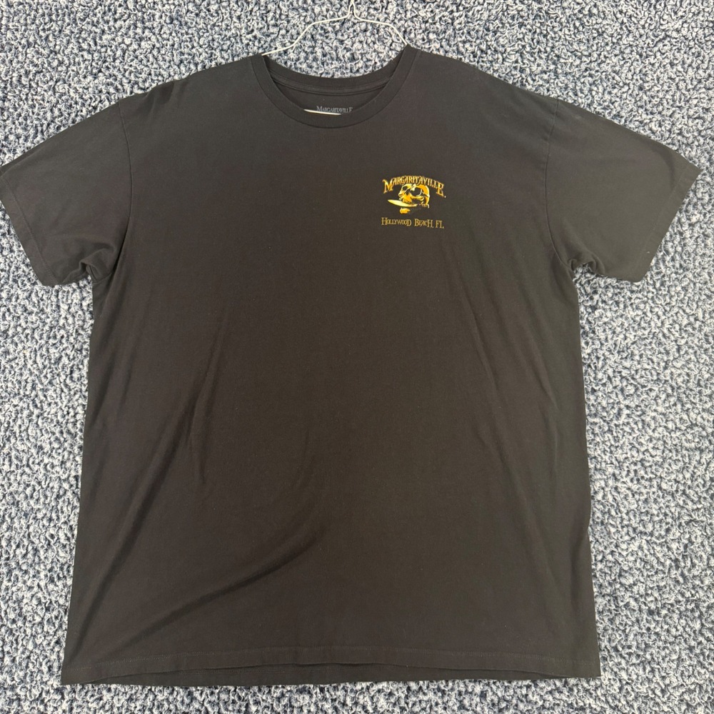 Margaritaville Hollywood Beach FL Retirement Plan Shirt Mens XXL Black Skull